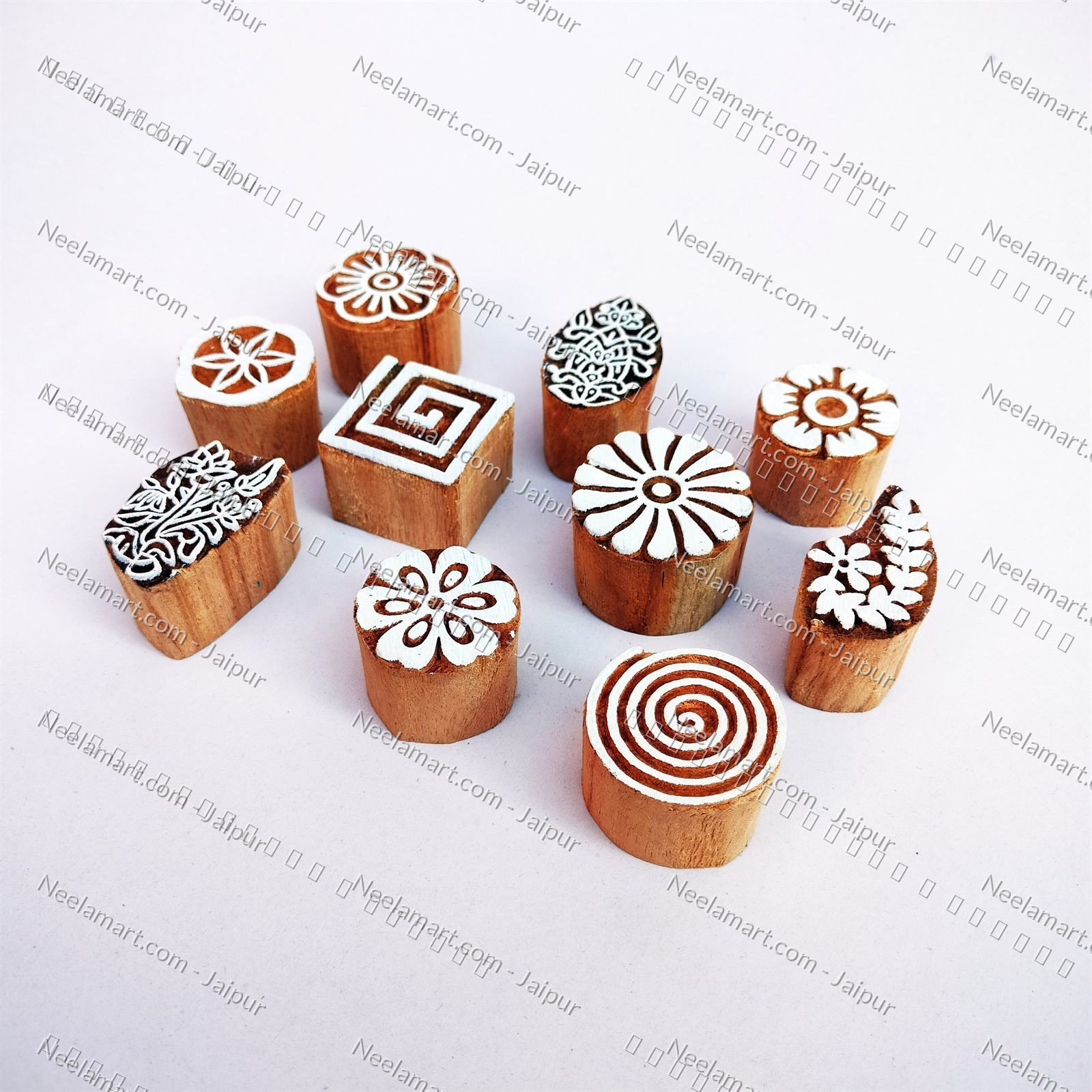 Assorted Mixed Flowers Print Set printed impression