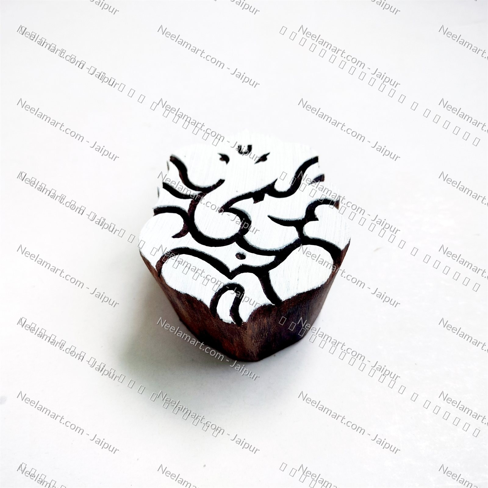 Spiritual Lord Ganesha Wooden Stamp printed impression