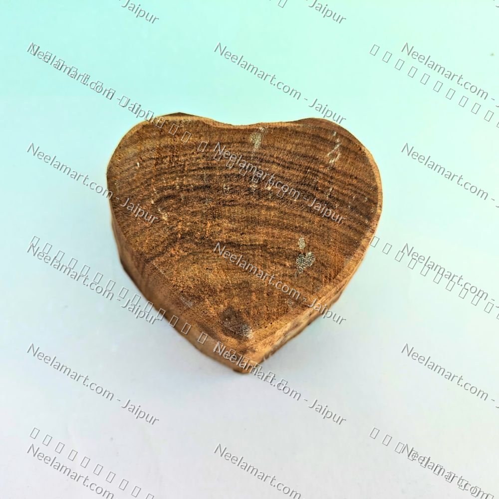 Playful Heart Shape Craft Stamp printed impression