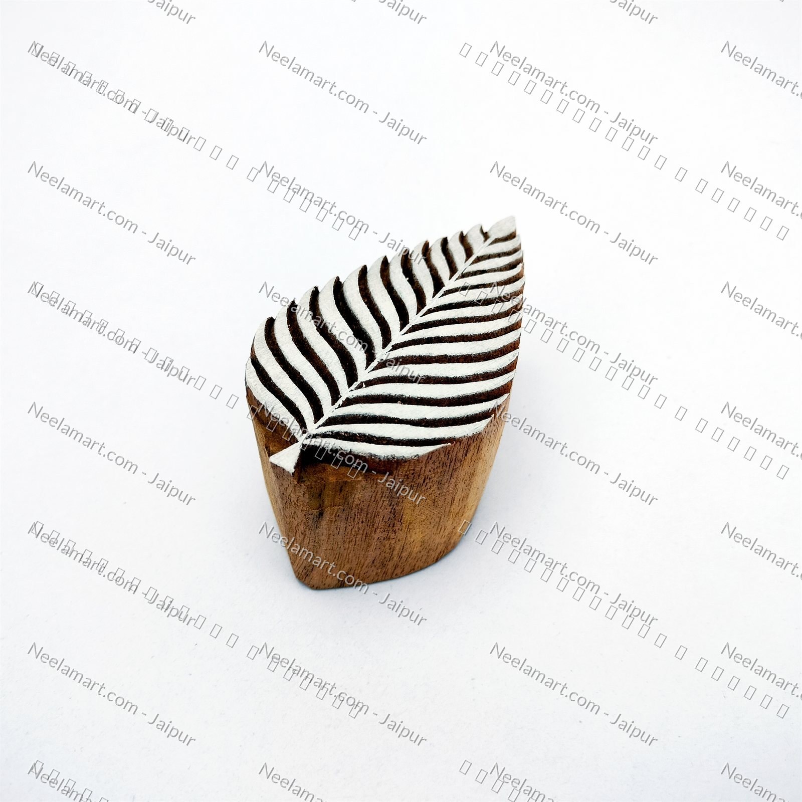 Traditional Indian Leaf Print Block