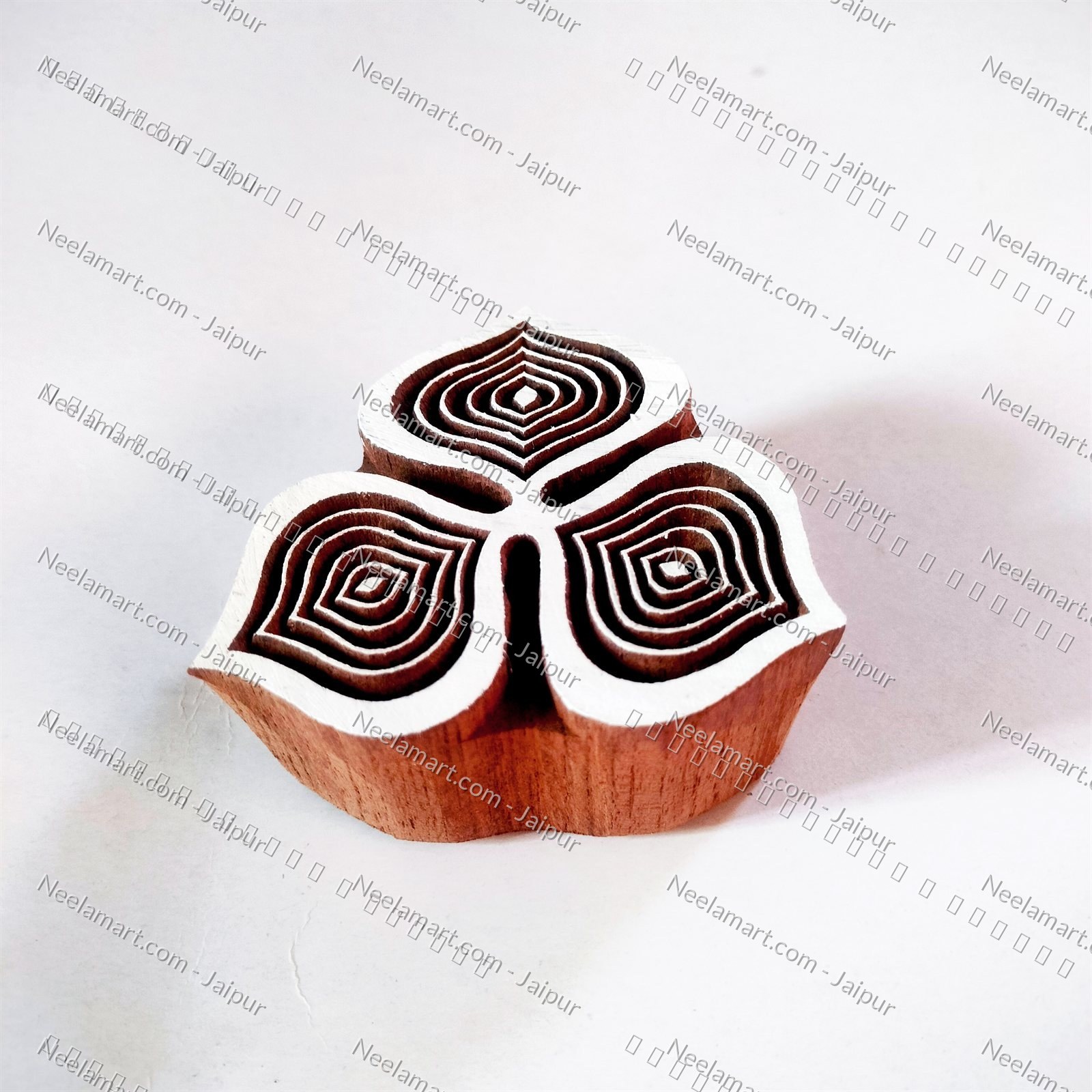 Traditional Indian Leaf Print Block