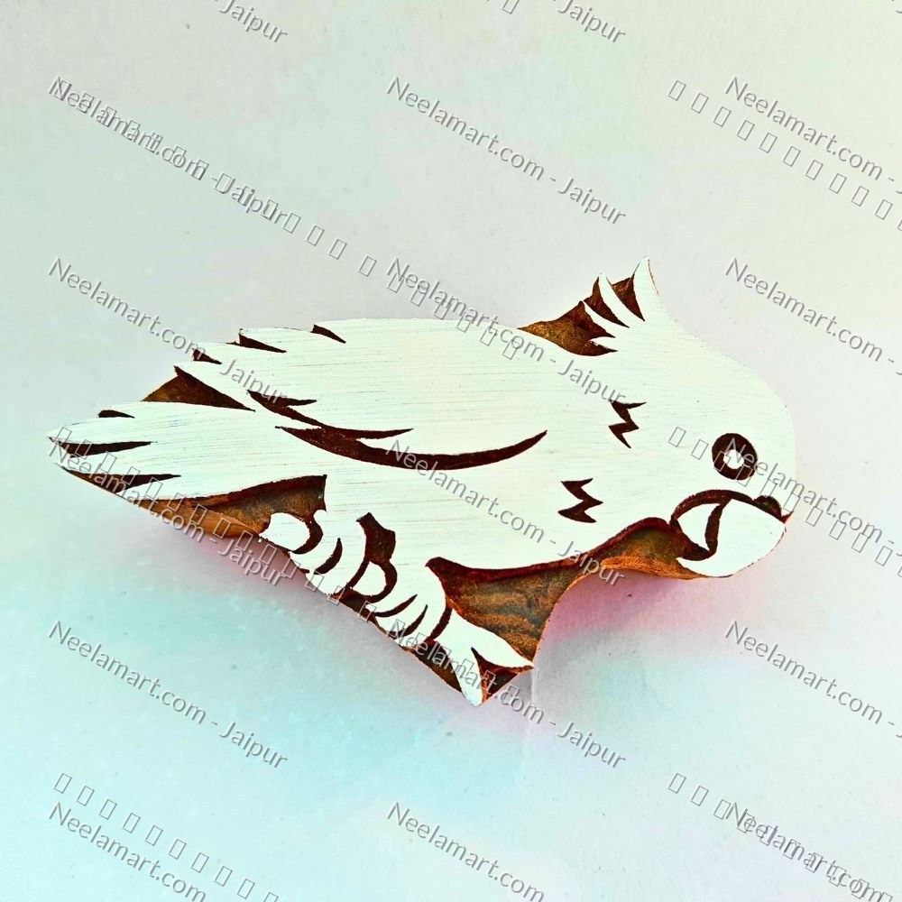 Hand-Carved Parrot Block