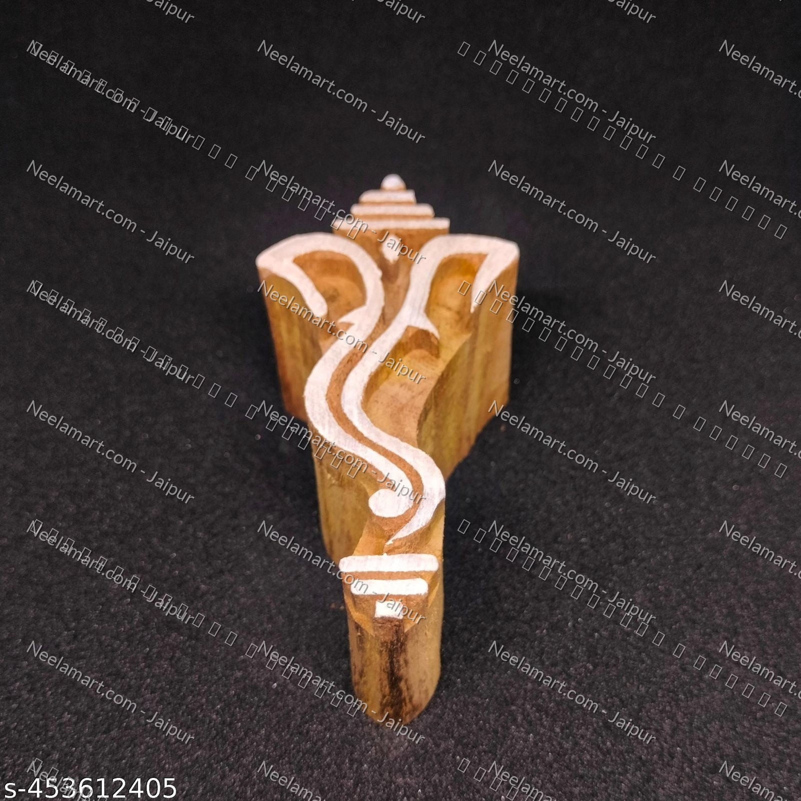 Spiritual Elephant Trunk Wooden Stamp printed impression